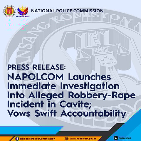 NAPOLCOM issued a press release on Facebook.