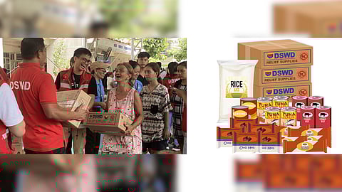 DSWD Food Packs.