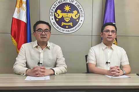 Finance Secretary Frederick Go and BIR Commissioner Charlito Martin Mendoza.