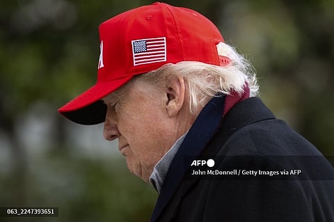 US-PRESIDENT-TRUMP-SPENDS-WEEKEND-IN-WASHINGTON-DC
WASHINGTON, DC - NOVEMBER 22: U.S. President Donald Trump arrives on the South Lawn of the White House on November 22, 2025 in Washington, DC. Trump visited Joint Base Andrews in Prince Georges County Maryland to tour the golf course located on the base. John McDonnell/Getty Images/AFP
John McDonnell / GETTY IMAGES NORTH AMERICA / Getty Images via AFP