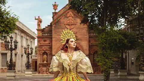 
Miss Philippines Ahtisa Manalo's costume is designed by Mak Tumang.