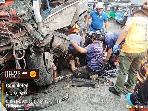 3 dead, 4 hurt as dump truck plows through vehicles on Sumulong Highway