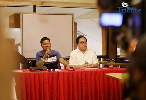 (November 26 2025) LTFRB spokesperson Ariel Inton and members of the National Public Transport Coalition (NPTC) led by transport leader Danilo Yumul lodge a complaint against the anomalous operation of LTFRB Region 3 Regional Director Retired Gen. Richard A. Albano regarding the registration of Transport Network Vehicle Service (TNVS) during a press conference in Quezon City on Wednesday, November 26, 2025. Photo/Analy Labor
