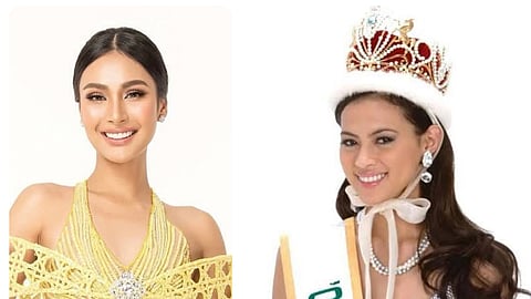 2005 Miss International Precious Lara Quigaman and 2025 Binibining Pilipinas International Myrna Esguerra