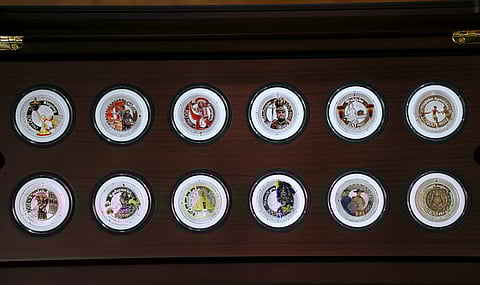 Coins of the nation President Ferdinand Marcos Jr. is presented with the newly minted P10 ASEAN coin and the P100 Philippine Festivals Commemorative Coin Series (above) by Bangko Sentral ng Pilipinas Governor Eli M. Remolona at Malacañang Palace on 26 November 2025. The BSP will launch the 10-peso coin to mark the Philippines’ chairmanship of the ASEAN while the festivals coin represents the many local festivities.