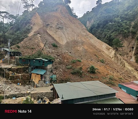 30 small-scale miners were able to get out alive while 34 are believed to have been trapped after a landslide happened on November 27, 2025 at Camp 1, Acupan, Itogon, Benguet. |Aldwin Quitasol. Photo Courtesy of PIO-Itogon