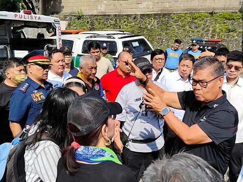 Ret. Gen. Elmo San Diego (in black shirt) with Trillion March Movement organizers.