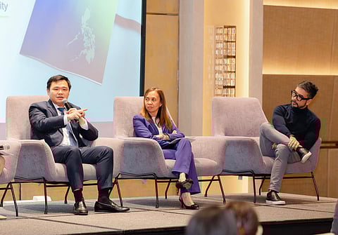 FROM left to right: PDAX CEO Nichel Gaba, National Treasurer Sharon Almanza, and GCash Head of Crypto and Vice President Luis Buenaventura