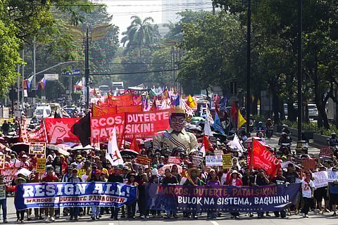 March to Mendiola. Protesters from Baha sa Luneta 2.0 surge toward Mendiola on Bonifacio Day, their chants echoing through Manila’s streets as they demand accountability for alleged massive corruption. Students, workers, and civic groups converged at Luneta and the EDSA Shrine, swelling the ranks of the Trillion Peso March.