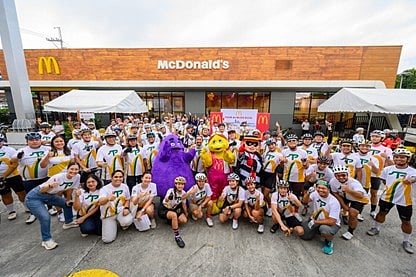 CLOSE to 100 bikers and active mobility advocates “rode the Arches” as McDonald’s Philippines organized the first Tour de McDo in Rizal, in celebration of National Bike Day. 