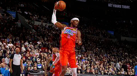 SHAI Gilgeous-Alexander drops 26 points to lead the Oklahoma City Thunder to a 123-115 win over the Portland Trail Blazers in the NBA regular season.  