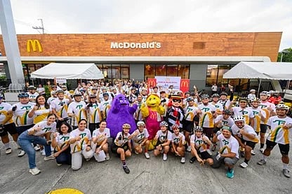 CLOSE to 100 bikers and active mobility advocates “rode the Arches” as McDonald’s Philippines organized the first Tour de McDo in Rizal, in celebration of National Bike Day.