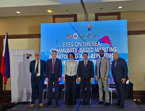 (From left to right) Professor Nygiel Armada, Chief of Party, Fish Right Program; H.E. Marc Innes-Brown, Ambassador, Embassy of Australia in the Philippines;, H.E. Catherine McIntosh, Ambassador, Embassy of New Zealand in the Philippines; H.E. Lai Thai Binh (Ambassador, Embassy of Vietnam in the Philippines; Don McLain Gill (Non-Resident Fellow, Stratbase Institute; Lecturer, Department of International Studies, De La Salle University), and Prof. Victor Andres "Dindo" Manhit, Founder and CEO, Stratbase Group.