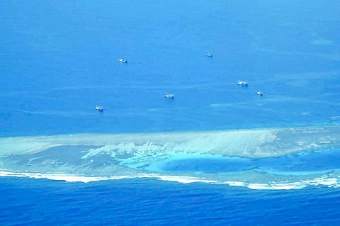 SWARM of Chinese vessels seen in the past within the West Philippine Sea.