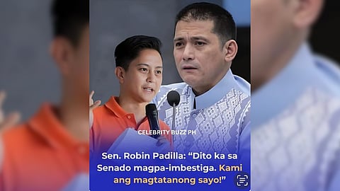 The camp of Senator Robin Padilla maintained the art card is fake news.