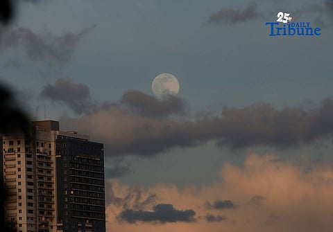 THE Cold SuperMoon seen rising from Quezon City on Thursday, 04 December 2025. The moon appears up to 10 percent larger and much brighter than usual. It' will be around 17,000 miles (27,300 kilometers) closer to Earth. This supermoon is also known as a "cold" full moon because it marks the start of colder, darker months ahead. 
