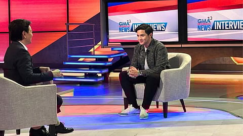 Alden Richards during his special interview with GMA News 