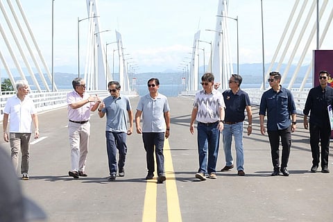 FROM 2 hour drive to just 20 minutes. President Ferdinand Marcos Jr. inspects the newly built Bucana Bridge in Davao City. It is scheduled to open on 15 December 2025  