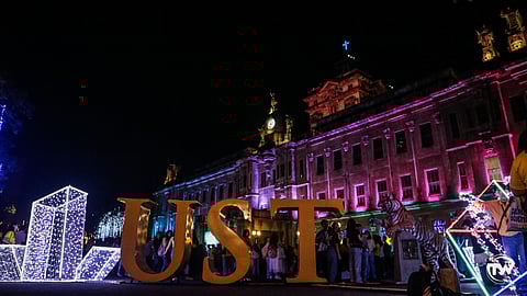 UST welcomes the Paskuhan season with the opening of the campus lights with this year's theme as Encantandia.