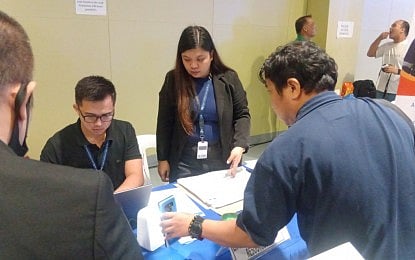FILIPINO workers apply for work at the Department of Migrant Workers - Finland Mega Job Fair in Mandaluyong City on Wednesday (Dec. 3, 2025). Finnish officials and recruiters emphasized strong worker protection, ethical recruitment, and family-friendly support for successful applicants. 