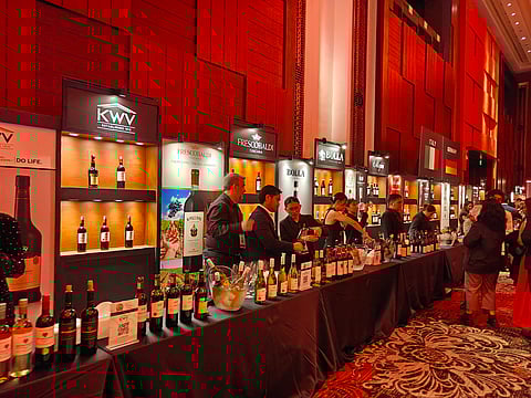 FINE selection of wines. 