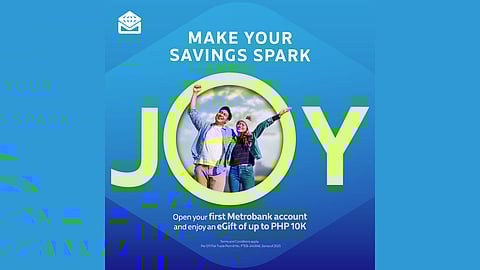 Spark joy in every goal, turn your savings into rewards with Metrobank 
