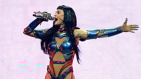 KATY Perry performs at Bridgestone Arena on 19 August 2025 in Nashville, Tennessee. The pop star posted a photograph on 6 December 2025, of herself cuddling with Justin Trudeau, Canada’s former prime minister, confirming that the celebrities are dating.