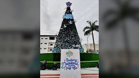 Marikina lights giant Christmas tree