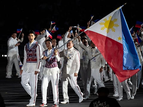 Team Philippines formally makes its way into the cavernous Rajamangala Stadium, signaling its readiness to compete for pride and glory in the 33rd Southeast Asian Games.
