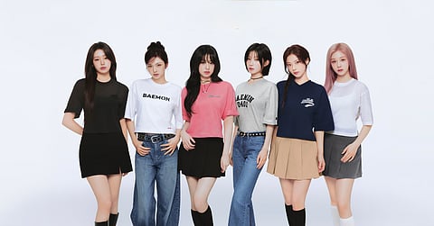 Babymonster in their UT line drip.