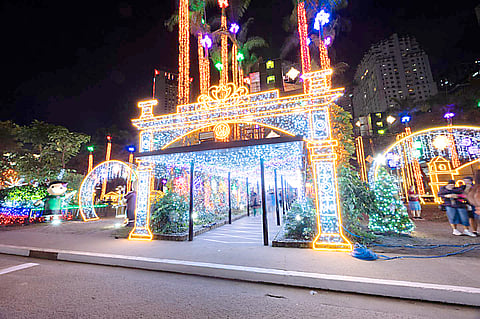 Holiday season relief. Meralco lowers its December electricity rate by P0.3557 per kWh, equivalent to a decrease of around P71 in their total electricity bill for residential customers consuming 200 kWh. Seen in the photo is the Meralco Liwanag Park in Pasig City.