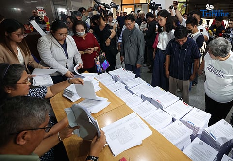 Religious groups file a complaint affidavit before the Office of the Ombudsman on Friday, December 12, 2025, against Vice President Sara Duterte and 15 officials from the Office of the Vice President and the Department of Education, alleging the diversion, misuse, and concealment of P612.5 million in confidential funds through coordinated schemes across both agencies.