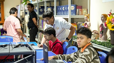 YOUNG people with disabilities participate in Muntinlupa IT competition.
