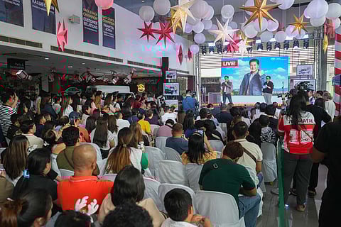 AUDIENCES filled the venue during the program that featured Tamaraw owners and a live appearance from Coco Martin.