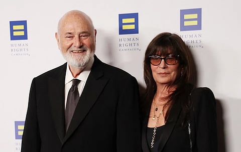 Rob Reiner and his wife, Michele Singer Reiner, in Los Angeles on 22 March 2025.