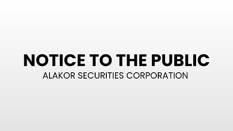ALAKOR Securities Corporation to End Operations on January 31, 2026