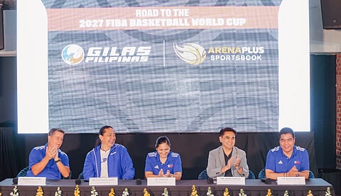 Press conference and Q&A session for the Gilas Pilipinas and ArenaPlus send-off.
