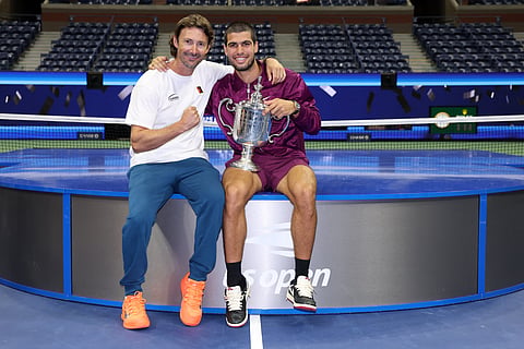 CARLOS Alcaraz (right) will have a new coach next season after ending his seven-year partnership with fellow Spaniard Juan Carlos Ferrero.     