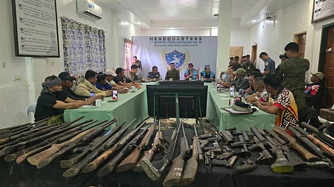 THE 7th Infantry (Tapat) Battalion, led by LTC Tristan Rey P. Vallescas, INF (GSC), PA, and under the operational control of the 603rd Infantry (Persuader) Brigade, successfully facilitated the voluntary surrender of 11 high-powered firearms, 27 low-powered firearms, and 10 high-explosive ordnance in its area of operations on Friday.