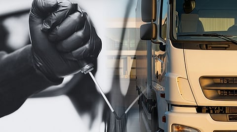 QUEZON City Police apprehended three suspects in high-value electronics heist; hunt continues for others.