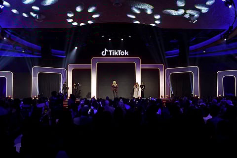 LOS ANGELES, CALIFORNIA - DECEMBER 18: Paris Hilton accepts the Muse of the Year Award onstage during TikTok Awards US 2025 at Hollywood Palladium on December 18, 2025 in Los Angeles, California. 
