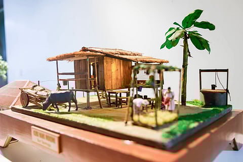 A beautiful bahay kubo depicting Pinoy Pasko at the launching of the "Liwanag ng Pasko: Cultural Heritage Stories in Miniature – A Diorama and Tipos del Pais Exhibit" held at the Clark Museum in Clark Freeport on 19 December.