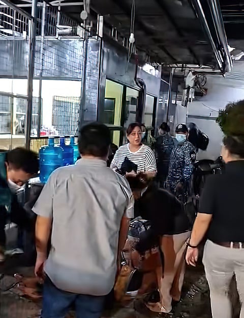 JAILBIRD Sarah Discaya sorts her things before her transfer to the female dormitory at the Lapu-Lapu City Jail on Saturday morning.