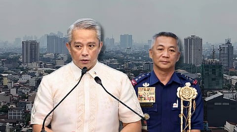 DILG Sec. Jonvic Remulla and PNP OIC, PLTGEN Jose Melencio C. Nartatez Jr.