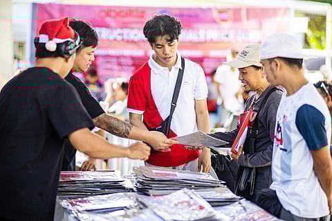 THE aid package from Aboitiz Foundation includes cement, construction materials and cash to cover labor.