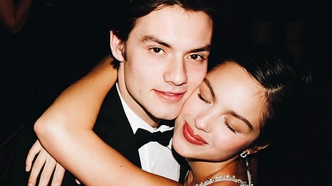 Louis Partridge and Olivia Rodrigo.