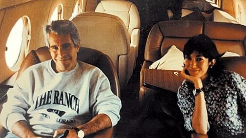 Ghislane Maxwell and Jeffrey Epstein image realsed by teh Department of Justice