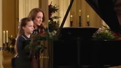 BRITAIN'S Princess Catherine and her daughter Princess Charlotte shared a special Christmas moment, performing a piano duet in a prerecorded clip aired during a replay of the “Together at Christmas” carol service.