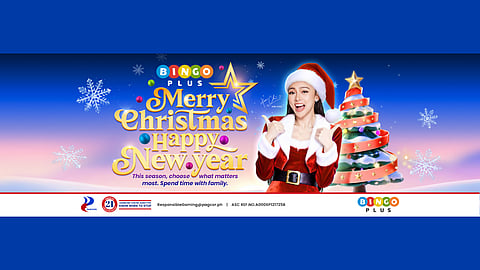 BingoPlus: Merry Christmas and Happy New Year!