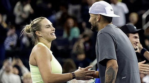 ARYNA Sabalenka and Nick Kyrgios will be at the opposite end of the court when they collide in the ‘Battle of the Sexes’ at the Coca-Cola Arena in Dubai on Sunday.